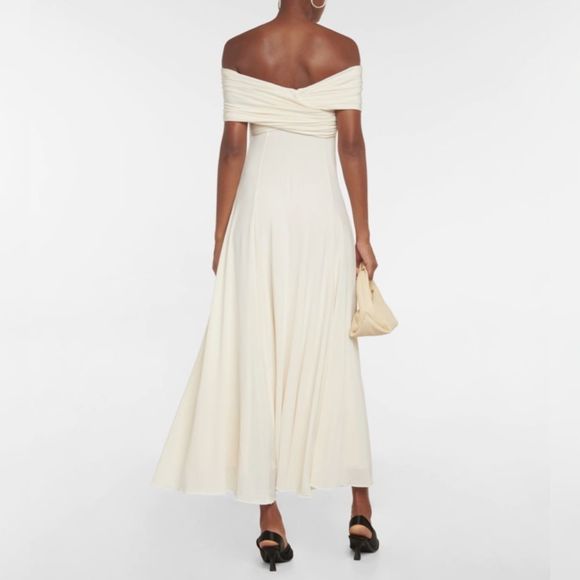 KHAITE Dresses & Skirts - NWOT KHAITE Bridgit Drapped Off-The-Shoulder Maxi Dress
